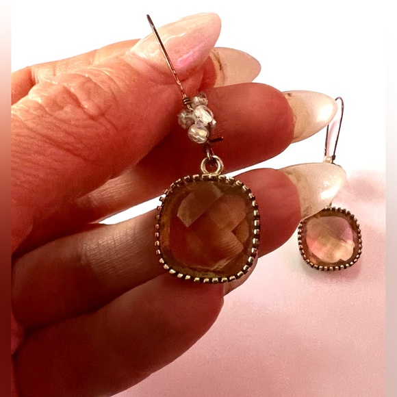Dangly stone earrings from Anthropologie - Picture 3 of 3